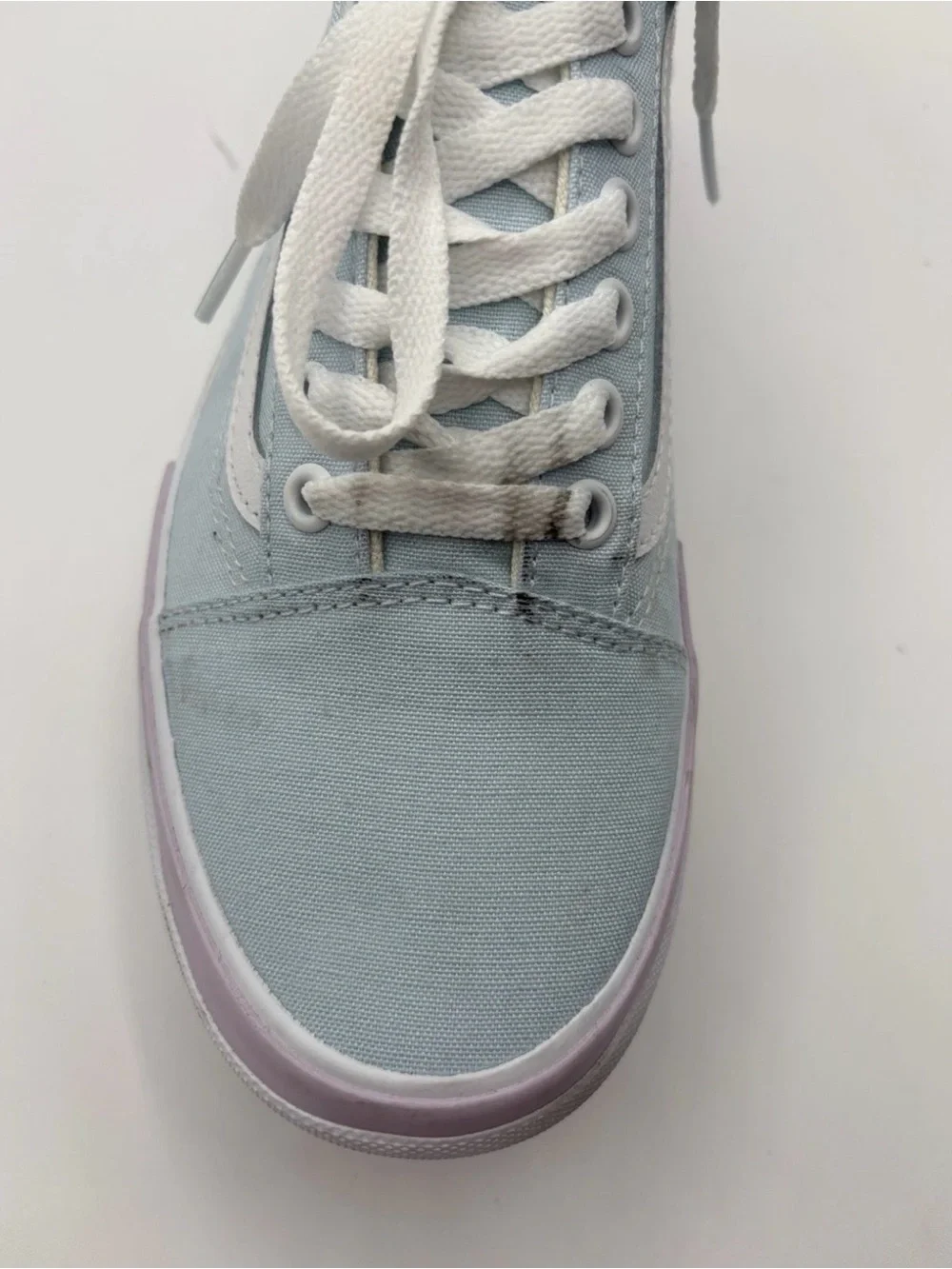 Vans Old Skool Stacked Platform Women's Size 8 Shoes Sneaker Pastel Blue